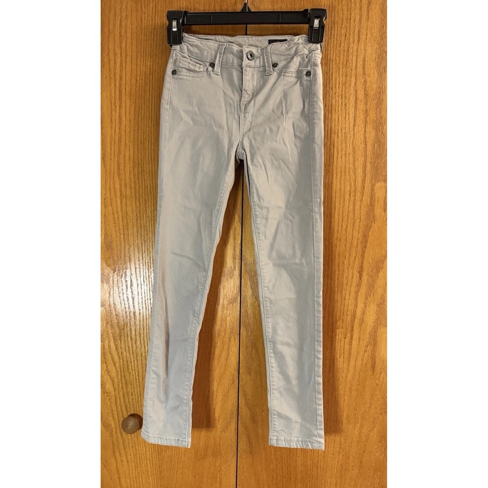 AG Adriano Goldschmied Kids Twiggy Luxe Super Skinny Jeans Girls 8 Gray Stretch